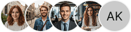 Multiple investor profile avatars displayed in the Kestrel Ledgix trading review section